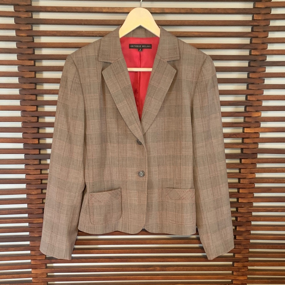 ANTONIO MELANI Women's Plaid Blazer